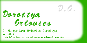 dorottya orlovics business card